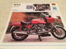 Carte moto Münch Titan 2000 1992 collection Atlas Allemagne