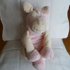 Doudou Girafe - Rose et blanc