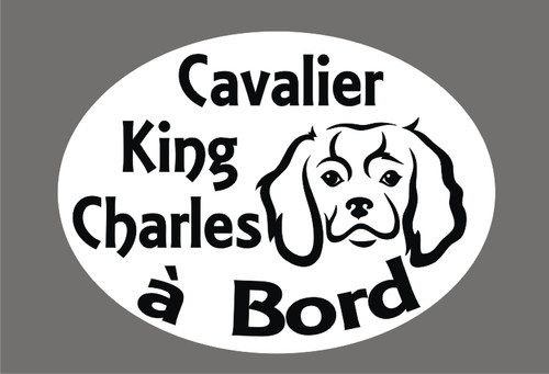 Sticker cavalier king - sticker,