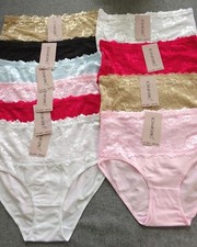 Jolie Culotte coton haute dentelle sexy extensible ROSA JUNIO Taille 2XL/4XL