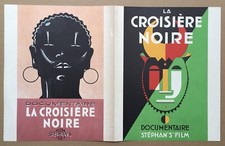 Projet Affiche Publicité Art Déco Film La Croisière Noire Afrique Plaquin 1930s