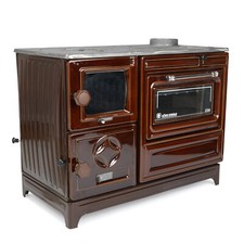 Poêle à bois en fonte émaillée, cuisinière, cuisinière, cuisinière à charbon