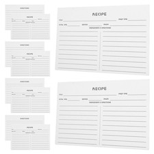  50 Pcs Fiche De Recette En