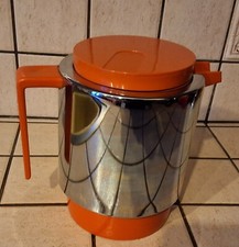 Pichet Isotherme Thermos LULU HIMALAYA Orange/Métal Chromé Années 70