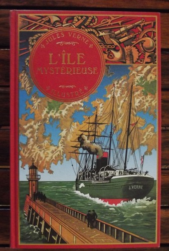 Jules verne île - jules, /l'île