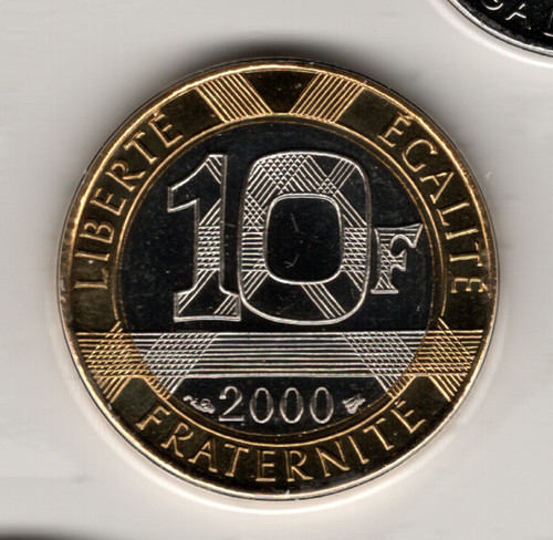 Francs 2000 fdc sous - bu,