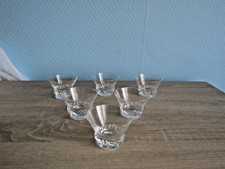 Rare 6 coupelles verres a