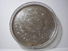 Antique Engraved Footed