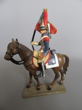 C594 Starlux Atlas Cavalier Cuirassier + Drapeau Soldat de Plomb 1er Empire 1:32
