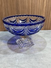 Coupe cristal de Lorraine bleue,  série limitée 500 exemplaires.  Très bon état 