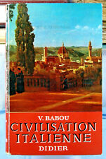 CIVILISATION ITALIENNE, V