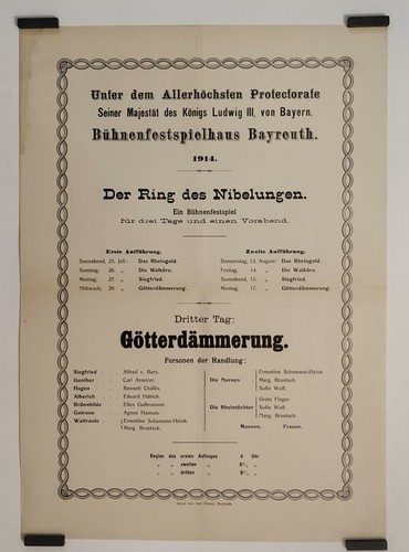 Bayreuth festival 1914 - festival,