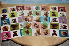 autocollants lot ourson stickers 3 planches