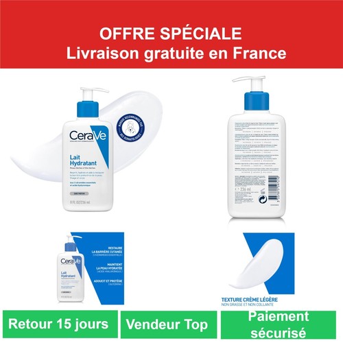 Cerave lait hydratant 236ml - lait,