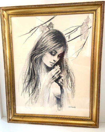 Lithographie monochrome dessin - lithographie,