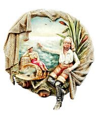 GRAND MÉDAILLON TERRE CUITE