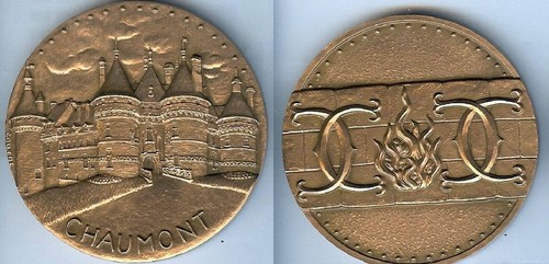 Médaille table château - médaille,