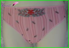 Slip / Culotte MIRIALE  Couleur Rose Feuille verte Taille S ou  M ou L -  AB31