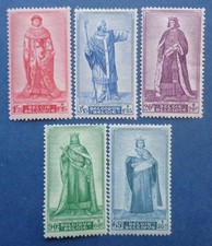 Belgique neufs, n°751 à 755