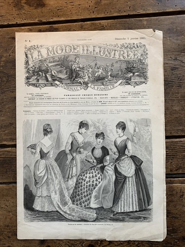 Revue mode illustree - mode, 1885