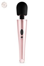 Vibromasseur Wand "Massager" Rosé & Doré 30cm - Rechargeable & Étanche 10 Modes