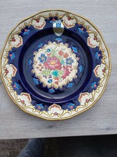 Très Belle Assiette Émaux De Longwy Renaissance Chevallier