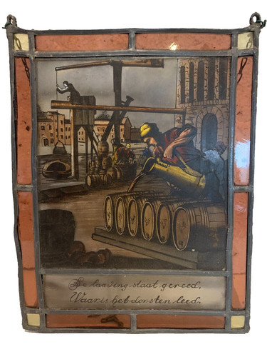 Panneau décoratif vitrail - panneau,