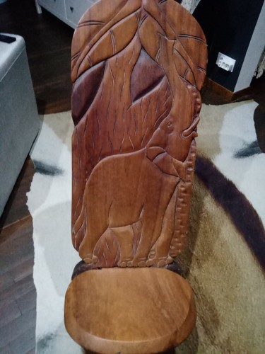 Chaise bois sénégalaise - chaise, en