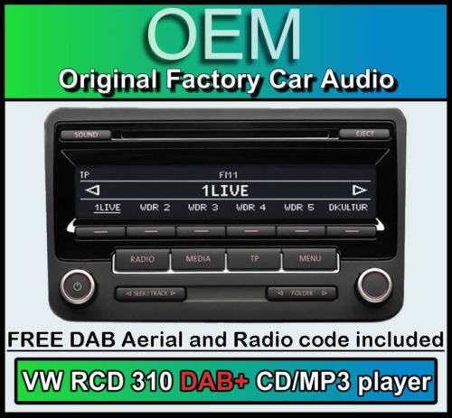 Rcd 310 dab numérique - vw,