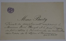 BURTY Marc - CARTE DE VISITE