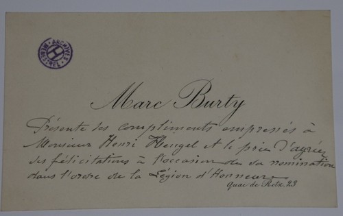 Burty marc carte - burty,