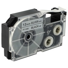 Cartouche à ruban pour Casio KL-750E KL-70E KL-7400 KL-7000 KL-7200 noirargenté