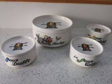 SERVICE À FONDUE Gien France Plat de service Pots et Couvercles