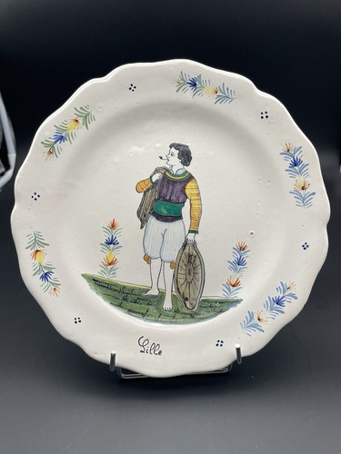 Assiette faïence quimper - assiette,
