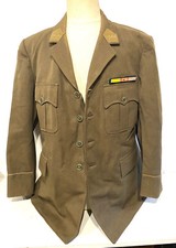 Ancienne veste Vareuse Militaire époque ww2 barrette et palme MDPA