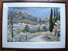 BELLE AQUARELLE PAYSAGE DE