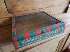 rare et ancien présentoir publicitaire vitrine BISCUITS  GEORGES AIME DIJON