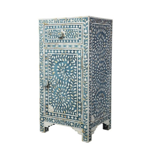 Chevet encastré motif floral - chevet,