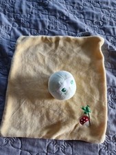 DOUDOU PLAT INFLUX GRENOUILLE Jaune vert rouge champignon trèfle 