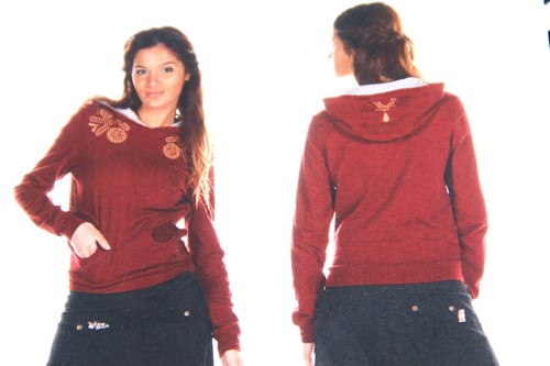 Sweat capuche chanvre - à,