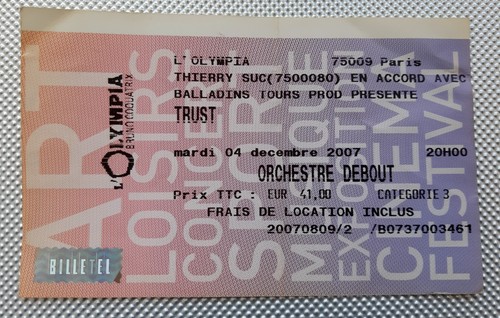 Ticket billet stub used - stub, place