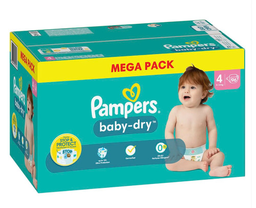 Mega pack couches - 96, pampers