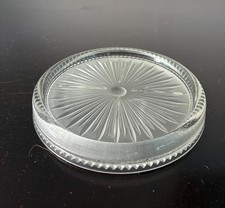 DESSOUS DE BOUTEILLE VERRE PRESSE OPALESCENT - ART DECO