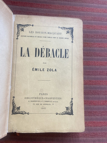 Emile zola debacle 1892 - zola, la