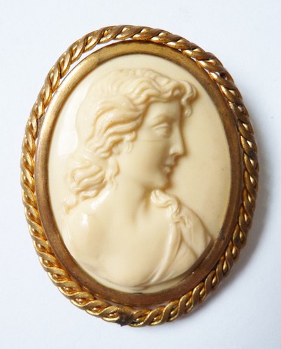 Broche beau camée - broche, ancien