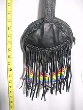 New Round Leather Fringe