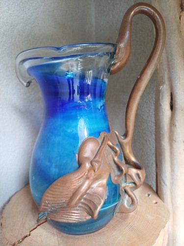 Vase aiguière pâte verre - aiguière, de