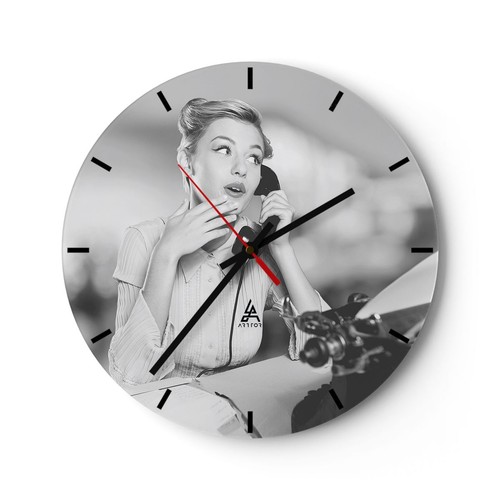 Horloge murale verre - horloge,