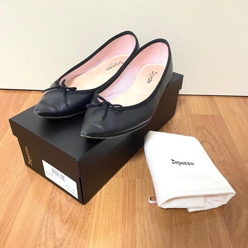 Repetto brigitte black leather - brigitte,