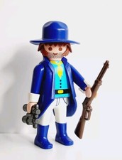 Playmobil CAPITAINE DE L'ARMÉE NORDISTE Fusil Chapeau USA Sécession ACW Custom